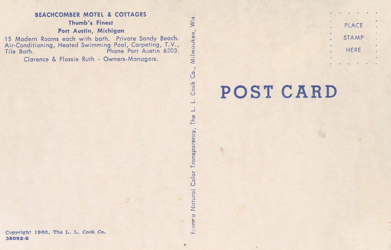 Beachcomber Motel & Apartments - Beachcomber Postcard